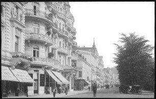 Marienbad. Obere Kaiserstraße mit Fürstenhof (1904) : Marienbad. Obere Kaiserstraße mit Palasthotel Fürstenhof (1904; A. Heymann)