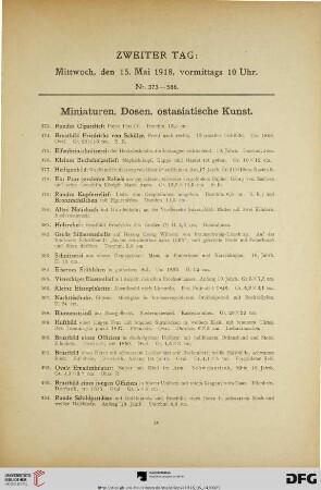 Miniaturen, Dosen, ostasiatische Kunst (Nr. 373-588)