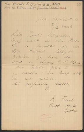 Brief an Ferruccio Busoni : 20.12.1906