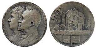 Medaille auf die Silberhochzeit von Johann Hermann Kirchhoff und seiner Frau Elise