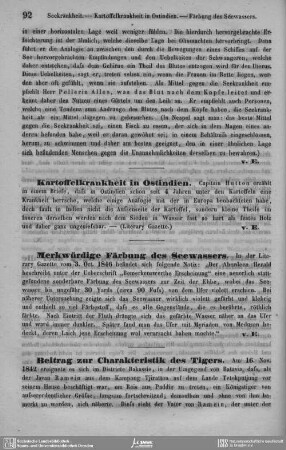Kartoffelkrankheit in Ostindien.