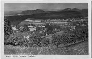 Rosenthal-Bielatal-Bielatal. Blick auf Bielatal, Ansichtskarte