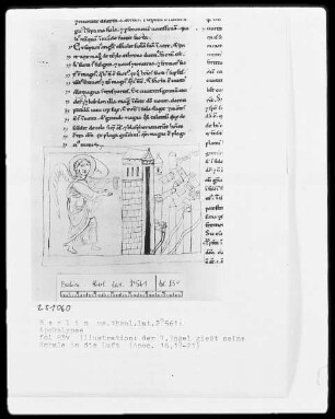 Beatus von Liébana, Kommentar zur Apokalypse — Der siebente Engel gießt seine Schale in die Luft, Folio 83verso
