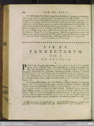Lib. XV. Pandectarum