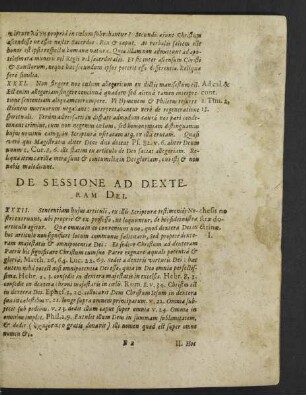 De Sessione Ad Dexteram Dei.