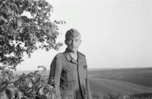 Zweiter Weltkrieg. Frontbilder. Sowjetunion. Angehöriger der deutschen Wehrmacht