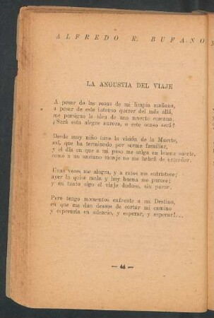 La angustia del viaje