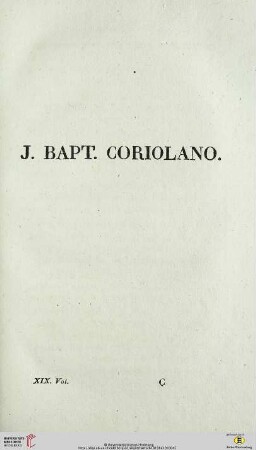 J. Bapt. Coriolano