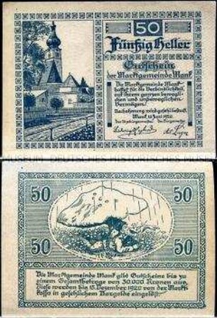 Mank, Niederösterreich 50 Heller