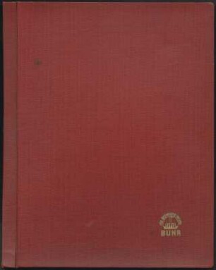 Album des VEB Chemische Werke Buna für das Berliner Ensemble : Album des VEB Chemische Werke Buna für das Berliner Ensemble. Kunstledereinband mit Goldprägung; 30,5 x 34,5 x 1,5 cm (1964). Dresden: SLUB/DF 2017.D.48