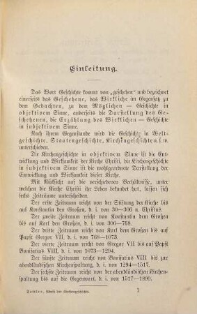 Abriß der Kirchengeschichte für die katholische Jugend und für alle gebildete Christen : Mit oberhirtlicher Gutheißung für den Schulgebrauch genehmigt