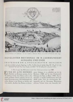 Das Kloster Reichenau im 18. Jahrhundert, Ausgang und Ende