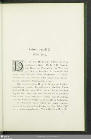 Kaiser Rudolf II. : 1576-1612