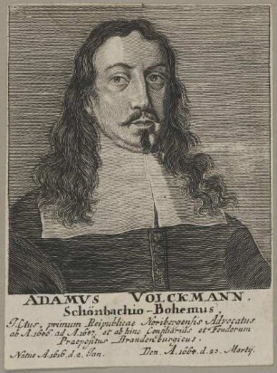 Bildnis des Adamvs Volckmann