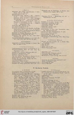 V. Gothische Periode