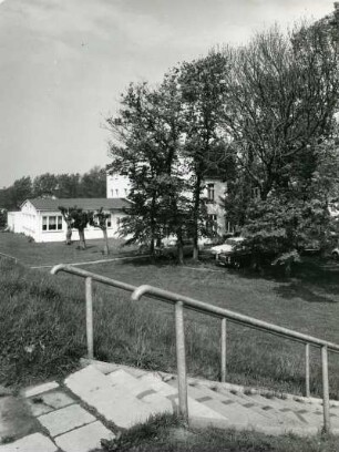Altes Land. Landschaftsfotografie. Ein Restaurant am Elbdeich