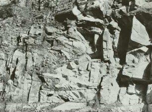 Hammerunterwiesenthal, Marmorbruch, Abbau Schiefergneis, Gleisnetz