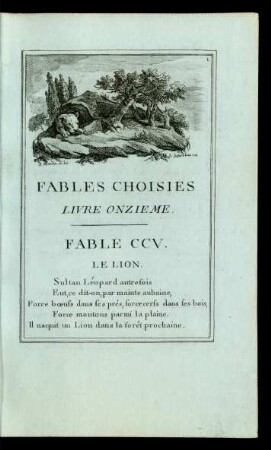 Fables Choisies Livre Onzieme.
