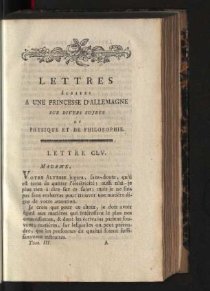 Lettre CLV