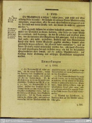 §. XVIII. Von Wechselbriefen a Retour