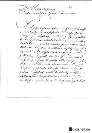 7: Brief von Friedrich Albrecht Fürst von Anhalt-Bernburg an Johann Wilhelm Ludwig Gleim