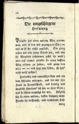 Die umgeschlagene Hofnung.