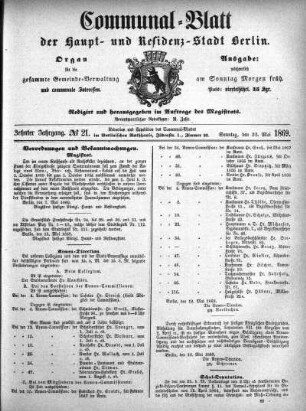 1869,21: No. 21, 23. Mai 1869