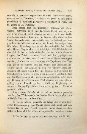 Ueber den Grafen Ludwig von Nogarola und das Trienter Concil