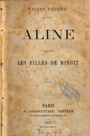 Aline : Les filles de minuit