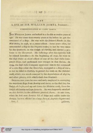 The Life of Sir William James, Baronet