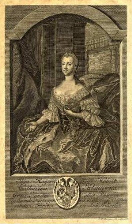 Bildnis von Katharina II. (1729-1796), Kaiserin von Russland
