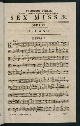 1-11, Missa I.
