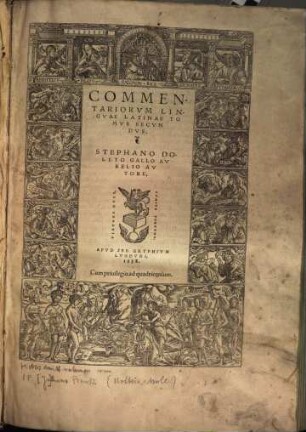 Commentariorvm Lingvae Latinae Tomvs ..., 2