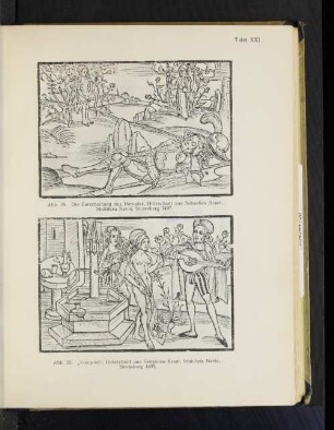 Tafel XXI Abb. 39. "Voluptas", Holzschnitt aus Sebastian Brant, Stultifera Navis, Strasburg 1497.