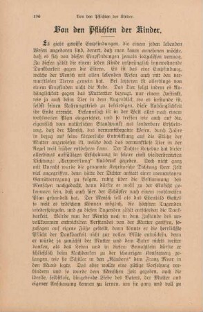 Von den Pflichten der Kinder