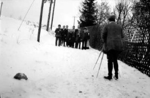 Familienaufnahme im Winter an der Flader-Villa