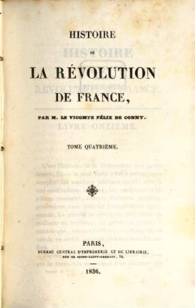 Histoire de la Révolution de France. 4