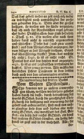 1430-1454, Verantwortung des dritten Buchs Vom Wahren Christenthum