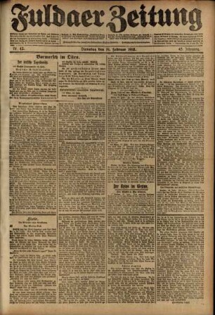 Ausgabe vom Dienstag, den 19. Februar 1918.