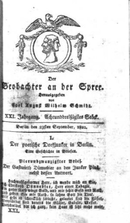 38. Stueck, 23. September 1822