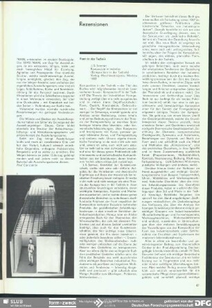 Form in der Technik: J. S. Somow „Komposition in derTechnik“ : Rezensionen