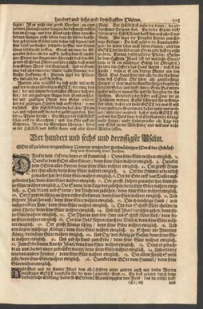 Der hundert und sechs und dreyssigste Psalm