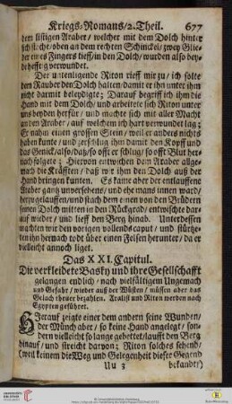 Das XXI. Capitul