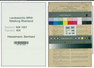 Entnazifizierung Bernhard Hesselmann, geb. 15.04.1892 (Landwirt)