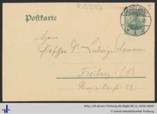 Postkarte, 01.01.1910