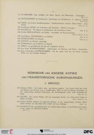 Römische und andere Antike und prähistorische Ausgrabungen
