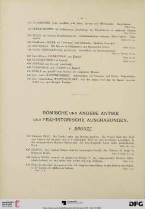 Römische und andere Antike und prähistorische Ausgrabungen