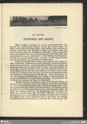 IX. Kapitel, Staffage und Genre