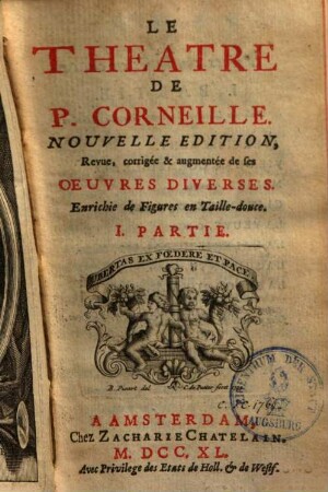 Le theatre de P. Corneille, 1
