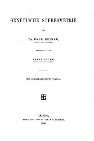 Genetische Stereometrie
